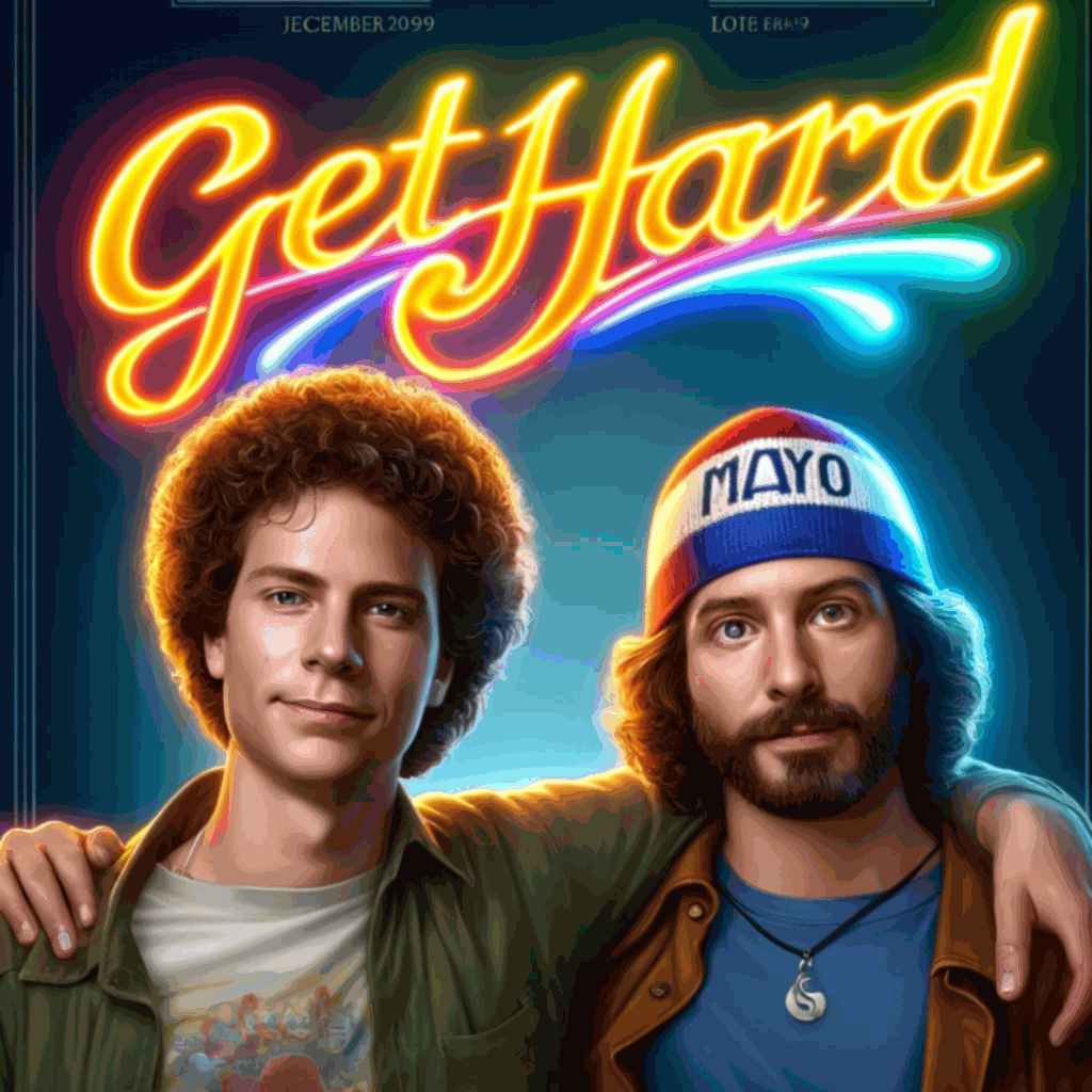 Get Hard animated neon sign